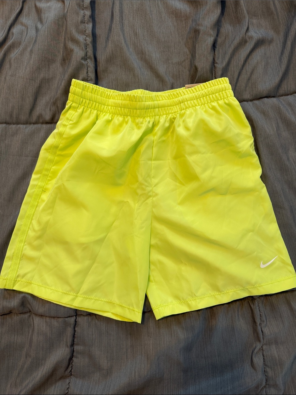 Nike dri-fit Neon Yellow/green Kids Athletic Shorts